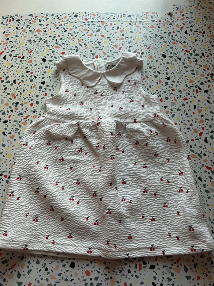 Robe sans manches petite cerises