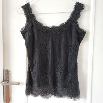 Débardeur dentelle unie, top Été, haut