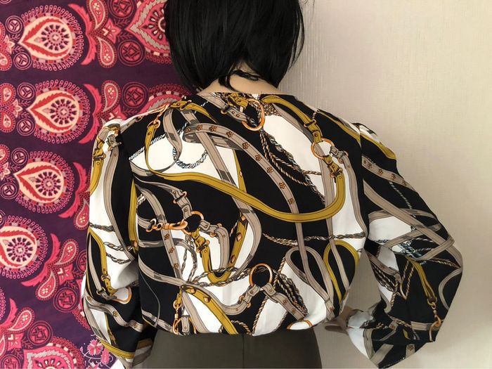 Blouse motif équestre Flamant rose - photo numéro 8
