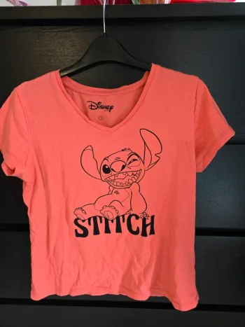 Tee-shirt rose Stitch Disney