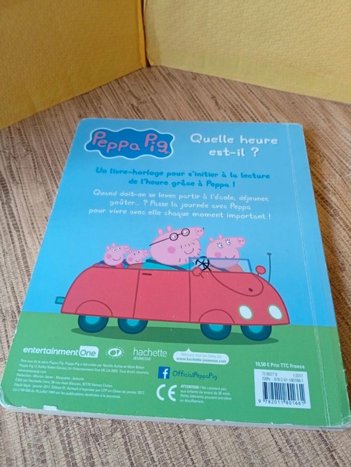 Quelle heure est-il Peppa pig hachette jeunesse - photo numéro 2