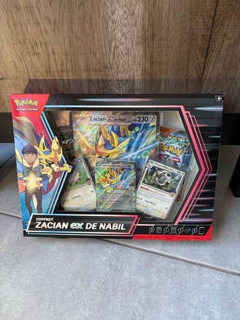 Carte Pokémon Coffret Zacian Ex de Nabil étincelles déferlantes, aventures ensemble Neuf Scellé