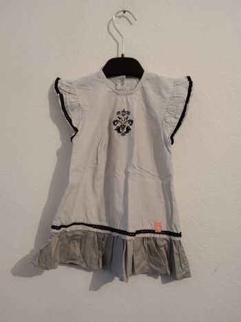 robe rayée sucre d'orge fille 18 mois