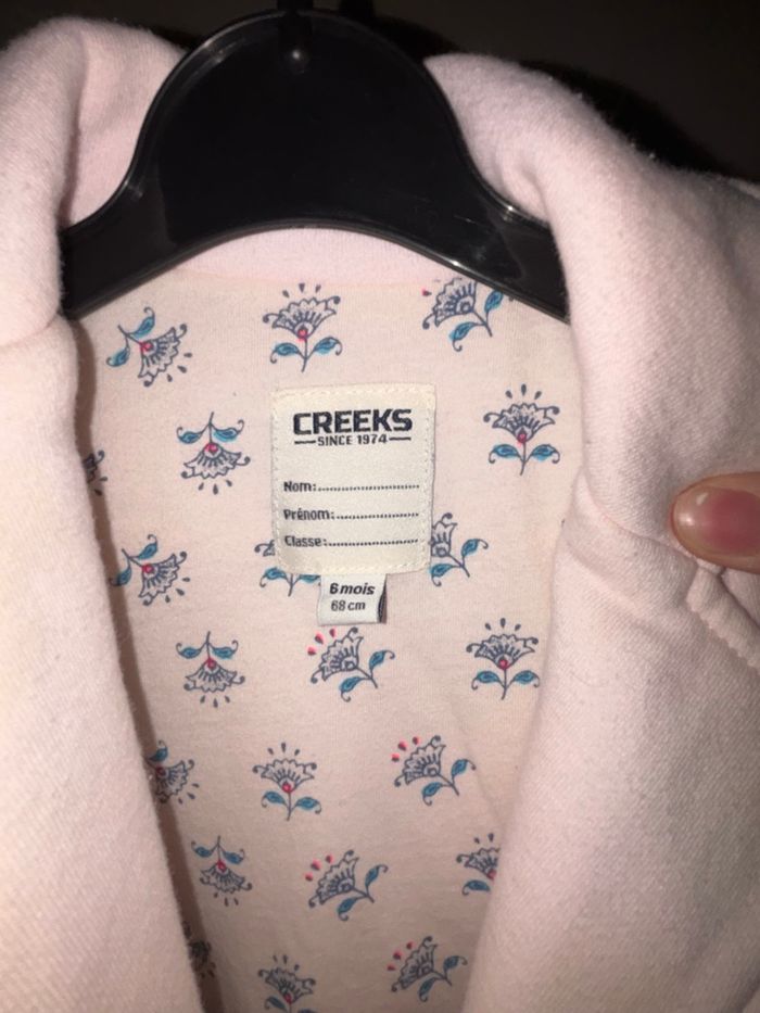 Veste manteau, rose bébé - photo numéro 2