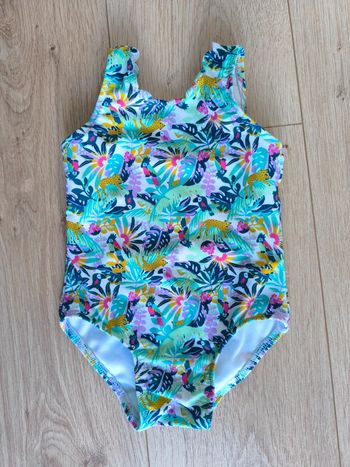 Maillot de bain une pièce bébé fille Gemo Tropical exotique - 24 mois