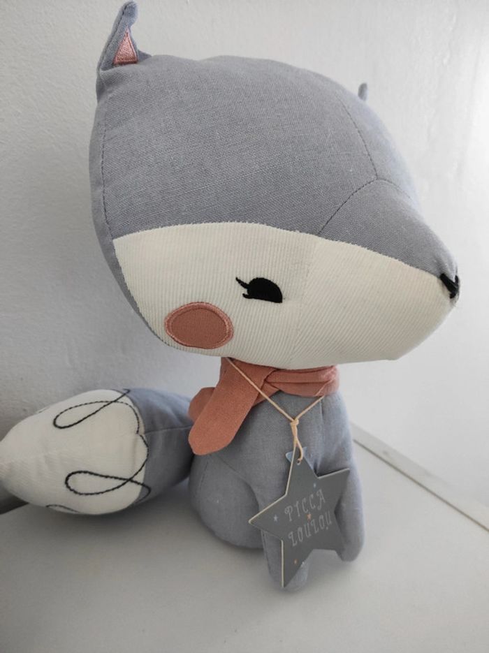 Renard bleu Picca & loulou peluche - photo numéro 2