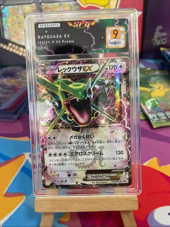 Carte gradé rayquaza ex promo jap grader 9