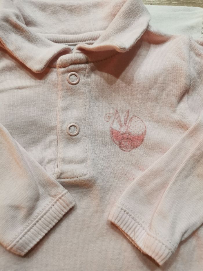 Lot de 3 bodies bébé fille 3mois petit bateau TBE - photo numéro 3