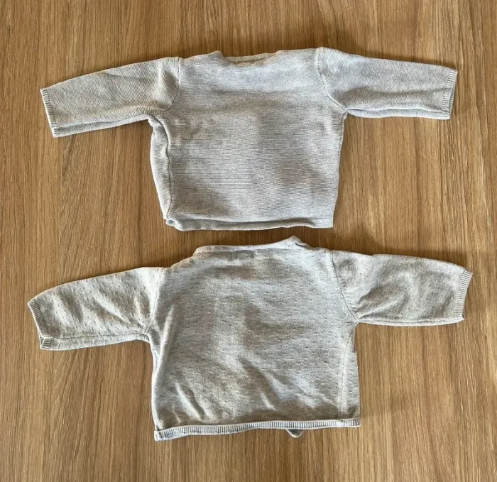 Lot de 2 gilets gris Kiabi - photo numéro 2