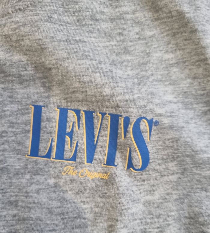 t-shirt manche longue Levis gris taille 10 ans - photo numéro 4