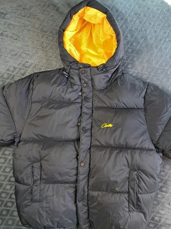 Doudoune corteiz noire et jaune - L