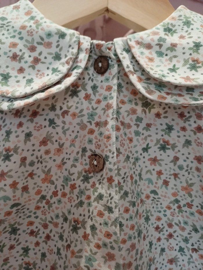 Blouse cotoli 2ans fleuris - photo numéro 3