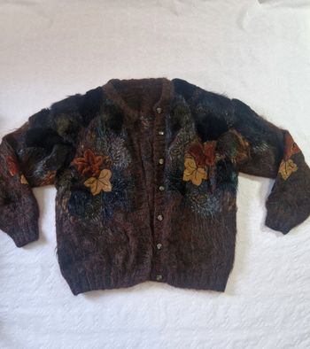 Manteau en fourrure  , femme , vintage  , taille M