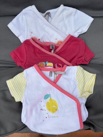 Lot de 3 bodies portefeuille 3M