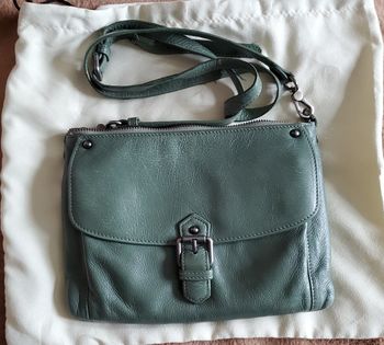 Sca cuir vert Sabrina