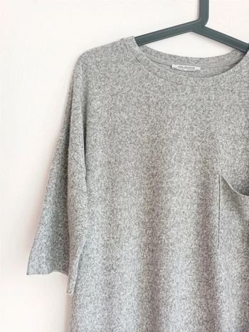 Pull gris doux manches 3/4 Zara Taille S En très bon état