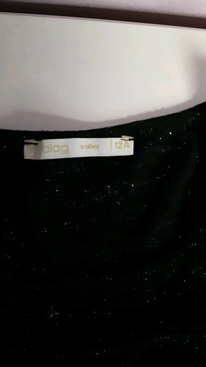 T shirt en taille 12 ans manches longues à épaules dénudées - photo numéro 4