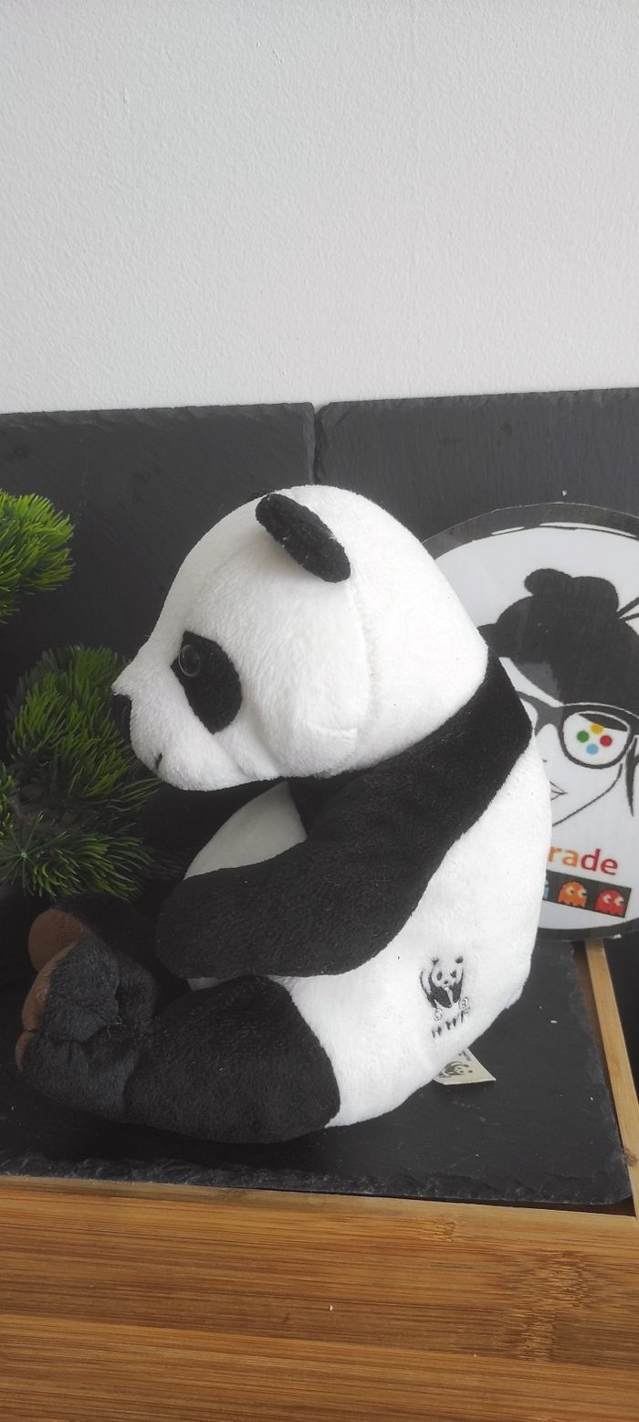 peluche doudou panda assis wwf anna club plush noir blanc marron Bille Boule