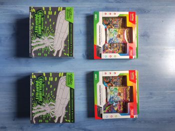 Pokémon : Deux ETB "équilibre parfait" ME03 + Deux coffret premiers partenaires 