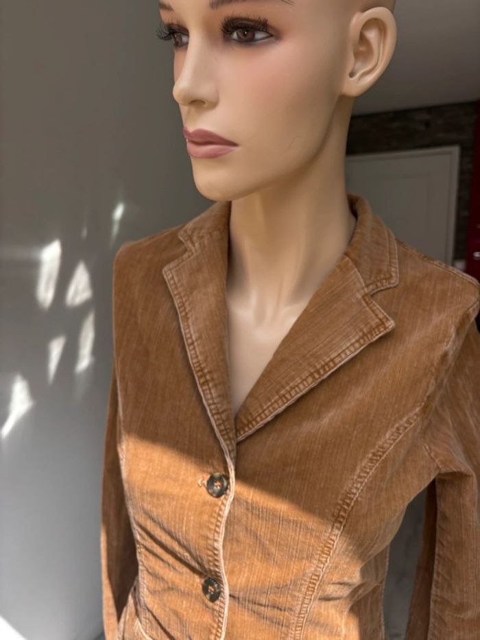Veste en jeans Lacoste marron - photo numéro 4