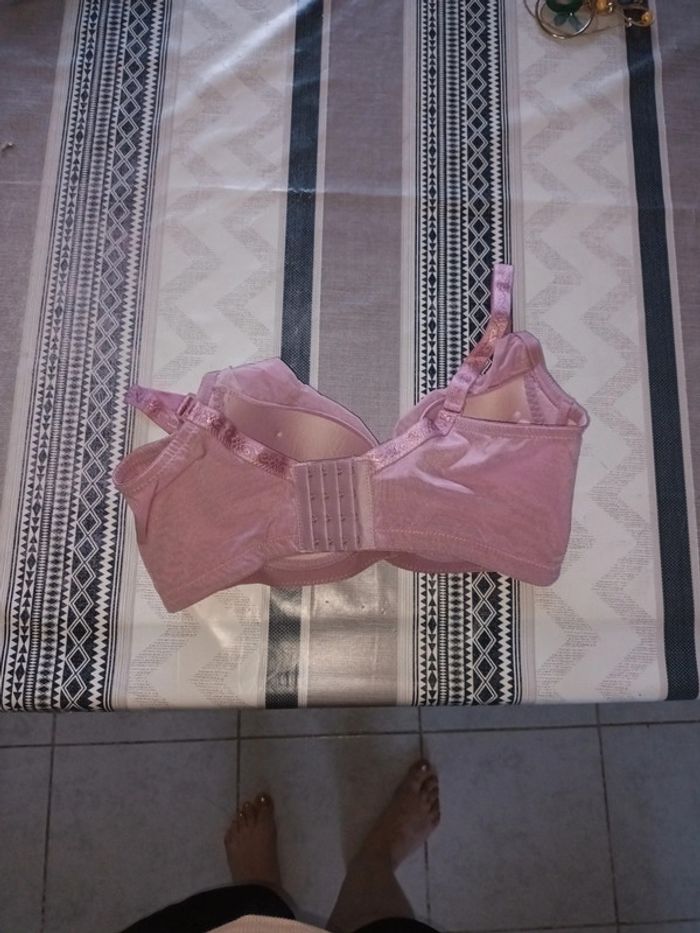 Soutien gorge fleuri lila - photo numéro 3