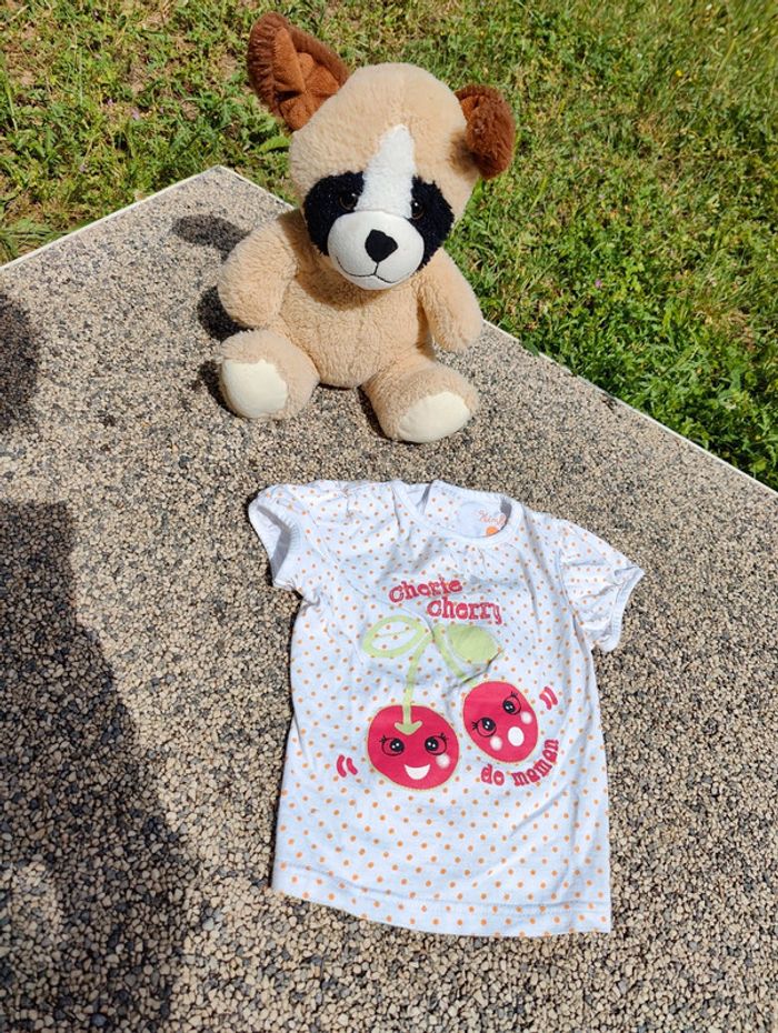 Tee shirt cherry kimbaloo 12 mois
