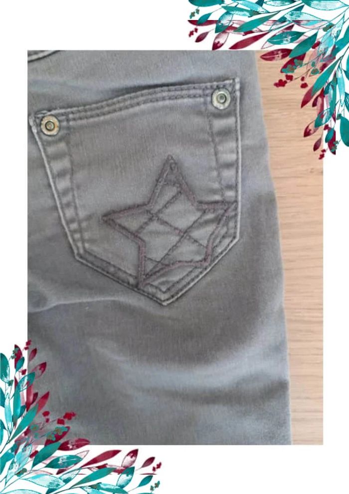 Jean gris fille 4 ans - photo numéro 7