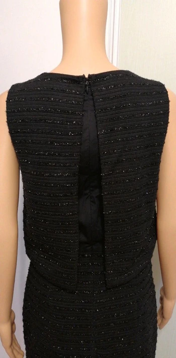Robe et son boléro intégré noir pailleté S état neuf - photo numéro 9