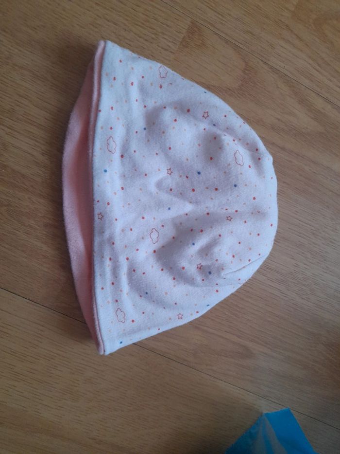 Bonnet naissance grain de blé taille 41 - photo numéro 2