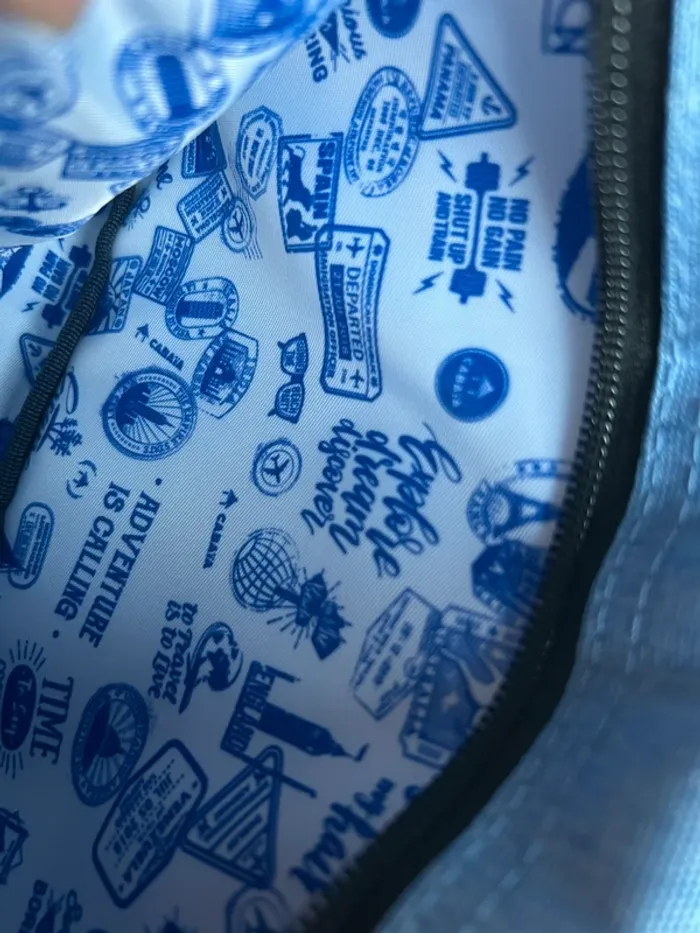 Pochette avant L Cabaïa bleu effet jean - photo numéro 4