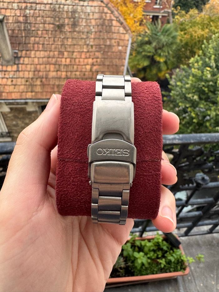 Montre Seiko Chronograph SQ100 – Quartz – Titane & Or – Pile neuve - photo numéro 3