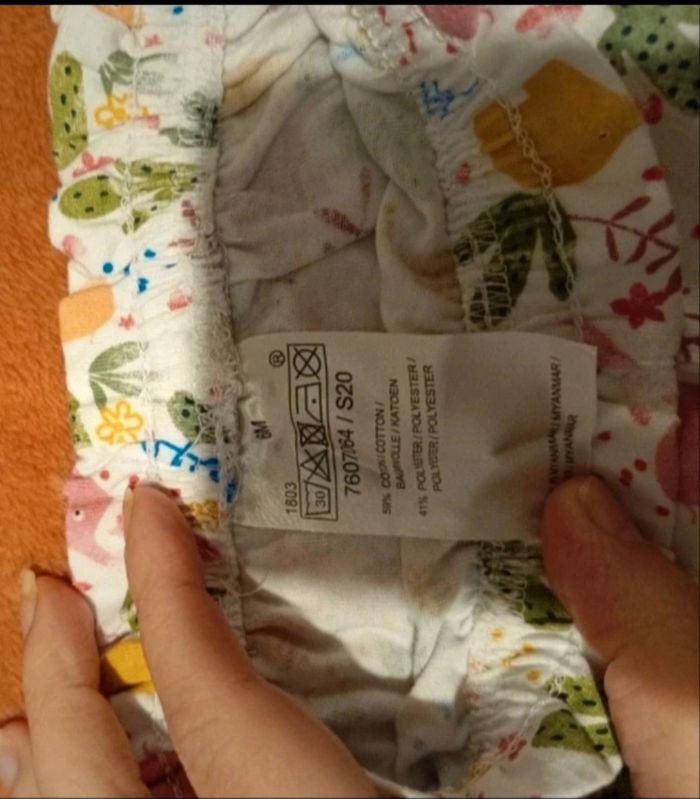 Short Bloomer Bébé 6 Mois - Blanc Motifs Jungle/Cactus (Parfait Été) - photo numéro 3