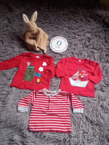 Lot de 3 t-shirts longues manches