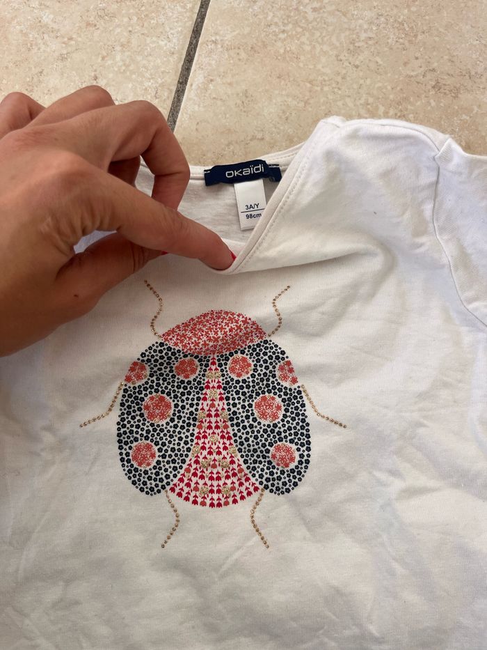 Lot de 5 t-shirt okaidi 3ans - photo numéro 6