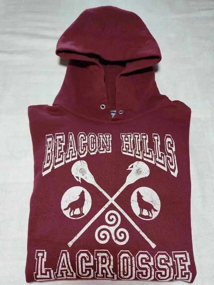 Sweat à capuche mixte Beacon Hills Lacrosse Taille L - photo numéro 10