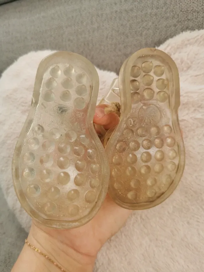 Chaussures pour la plage jeu d'eau transparante Méduse taille 20 - photo numéro 3