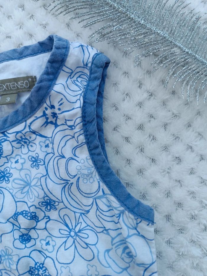 🔸Robe Sans Manches Bleu - In Extenso 3 Ans🔸 - photo numéro 5