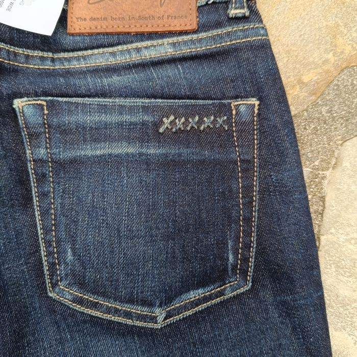 Jeans taille basse coupe droite School Rag Neuf taille 34 FR Bleu Indigo - photo numéro 3