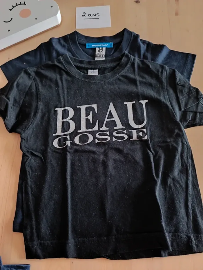 Lot de t-shirt manches courtes 24 mois 2 ans - photo numéro 3
