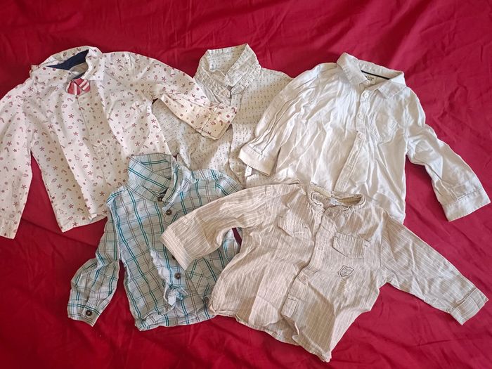 Lot chemise 18M