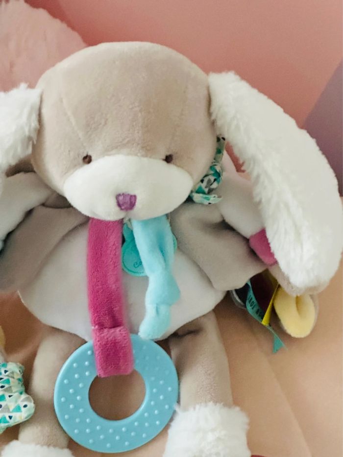 Doudou / hochet lapin Toopi - photo numéro 2
