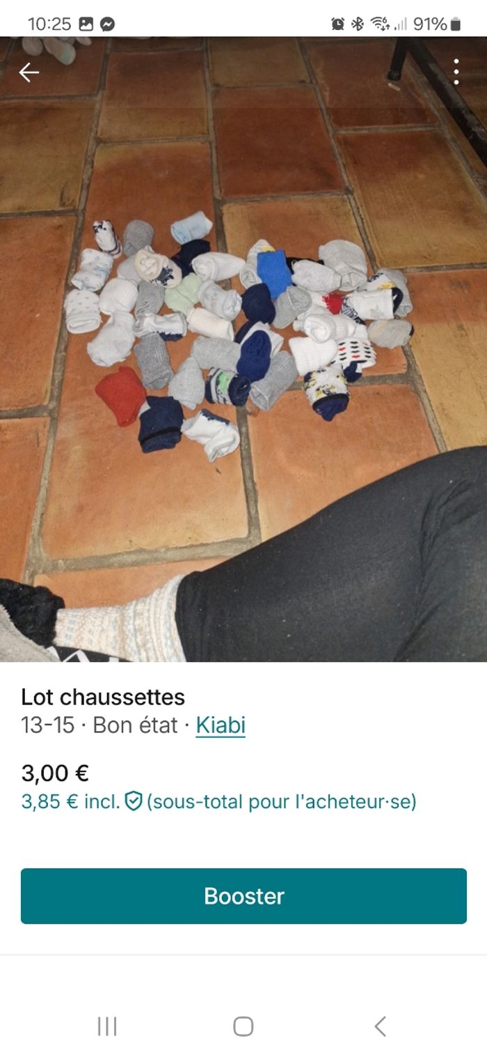 Lot chaussettes