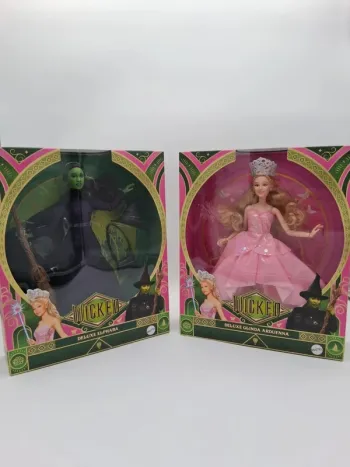 Lot 2 poupées Wicked – Deluxe Elphaba & Glinda