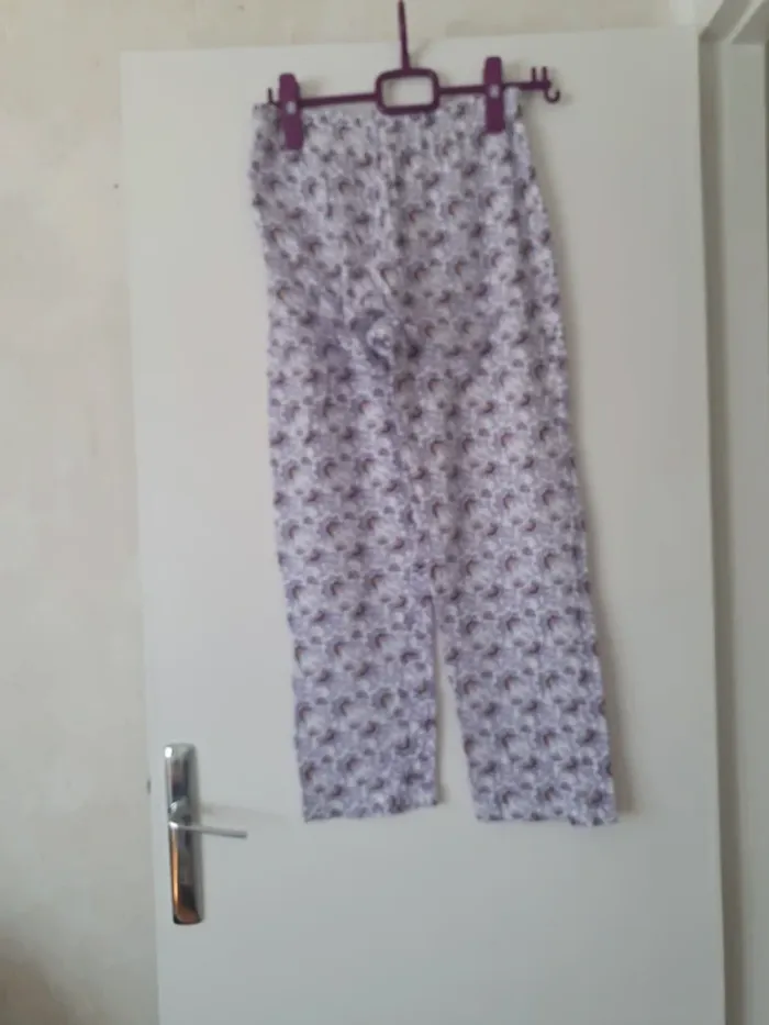 Pantalon de pyjama motif fleuri - photo numéro 3