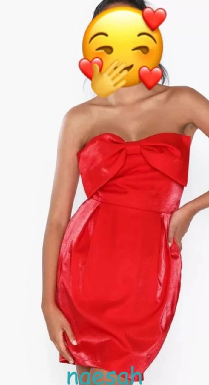 Robe Coktail Courte avec Nœud Neuve - photo numéro 2