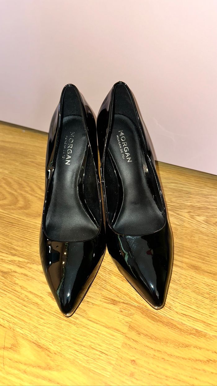 Escarpins noirs vernis Morgan taille 36 – élégants et intemporels - photo numéro 2