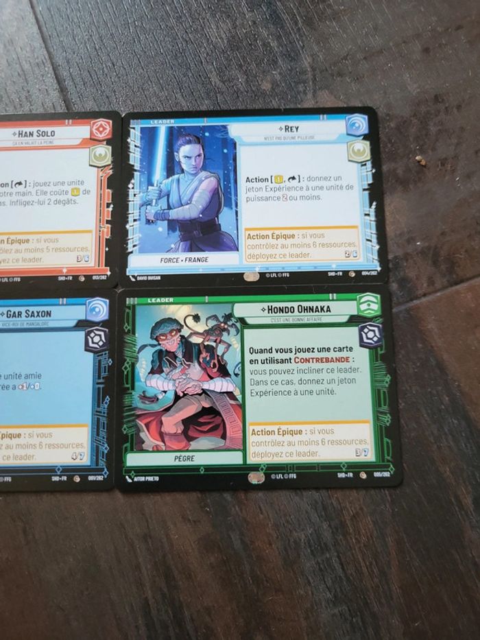 Cartes Star Wars Unlimited lot 4 leaders - photo numéro 7