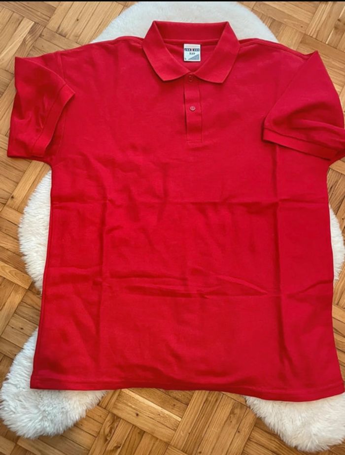 Polo manches courtes rouge taille L jerzees - photo numéro 3