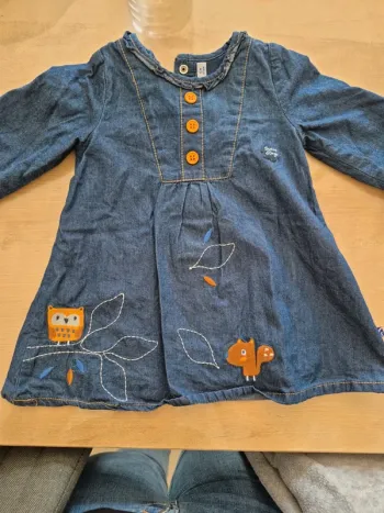 Robe en jean sucre d'orge 6 mois 67 cm