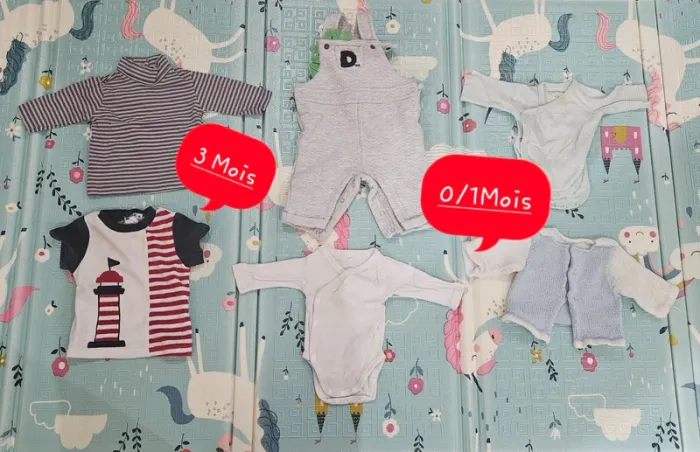 Gros Lot vêtements  (+ De 50 Articles) Bébé Garçon/Mixte + De 50 Articles - photo numéro 17